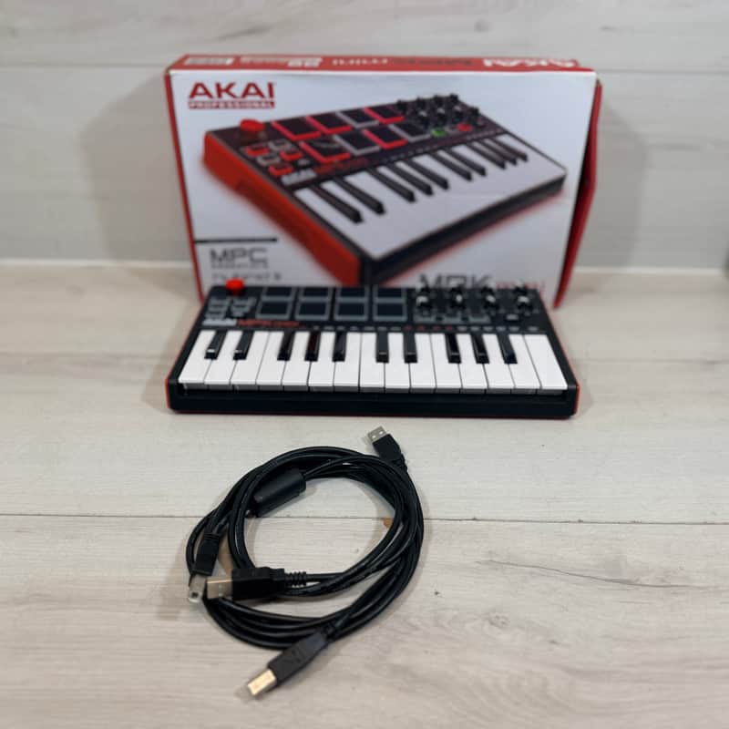 Akai MPK Mini MKII 25-Key USB MIDI Controller w/ Box & USB Cable 2014–2020 imagen 1