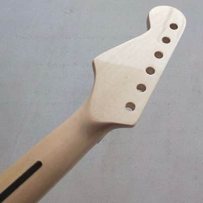 Strat Stratocaster Style Maple Wood Guitar Neck, 24 Frets Fingerboard, Locking Nut image 4