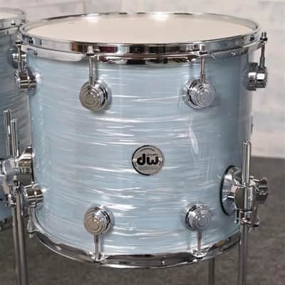 Used DW Collectors VLT 333 Maple 7pc Drum Set Pale Blue Oyster - Very Good image 6