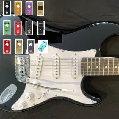 Harley Benton ST-20 BK - WITH YOUR CHOICE OF TWO HB PEDALS image 1