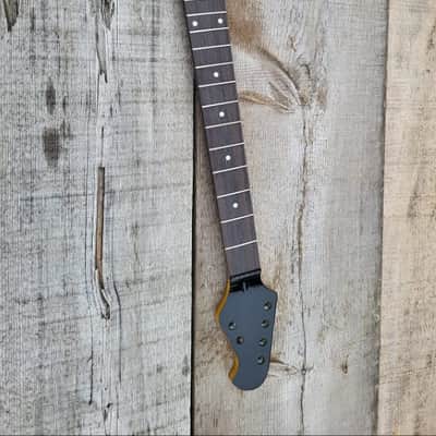 Custom Vintage Tint Maple on Rosewood 22 steel fret 25.5 scale guitar neck replacement DIY Project image 3