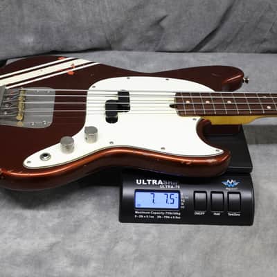 Olinto By La Bella 4-String Short Scale Bass - Candy Apple Red Relic w/Matching headstock image 22