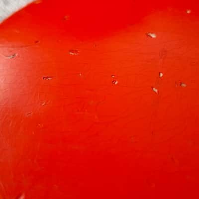 HSS Hardtail Alder Strat Guitar Body - Relic Fiesta Red - Fits Fender Necks image 7