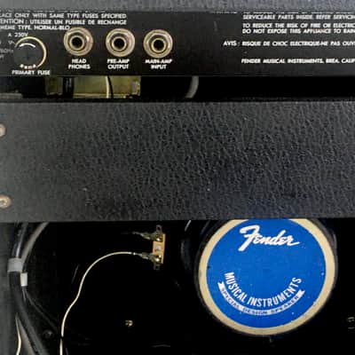 Vintage 1986 Fender Musical Instruments Sidekick Reverb 35 Blackface Guitar Amp Rivera Designed image 4