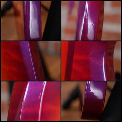 B.C.Rich Mockingbird Custom Tremolo Ultraviolet Sunburst 1985 w/Hardshell Case image 15