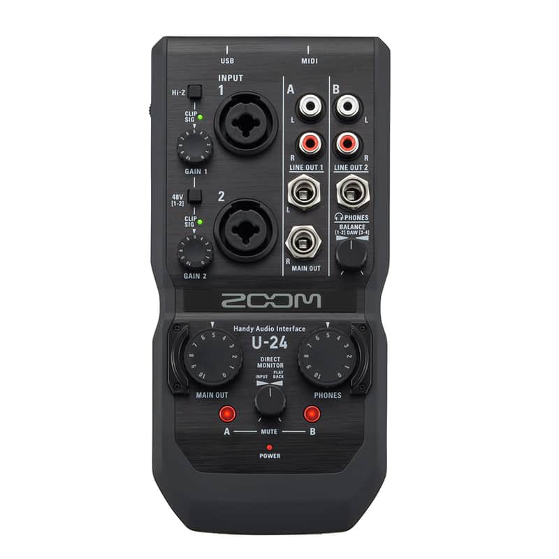 Zoom U-24 Handy USB Audio Interface image 1