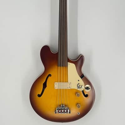 Epiphone Jack Casady Bass Fretless - Aged Royal Tan image 3