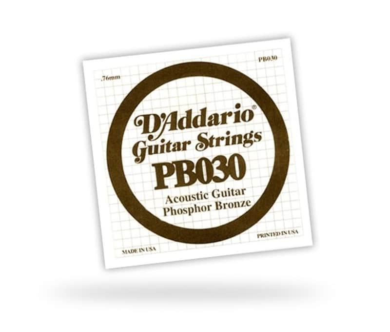 DAddario PB030 Einzelsaite - 030 image 1