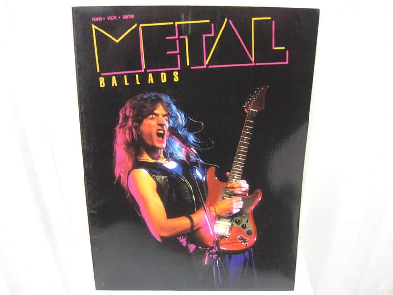 Metal Ballads Piano Vocal Guitar Sheet Music Song Book Songbook image 1
