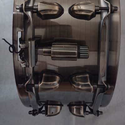 Mapex Black Panther Brass Cat 14x5.5" Brass Snare Drum with Brass Hardware - Antique Brass image 15