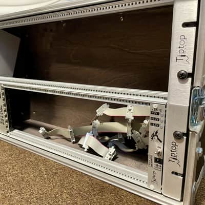 Black Market Modular 6U Bento Box 19" Eurorack Modular Roadcase + Tiptop uZeus + Lots of patch cables image 3