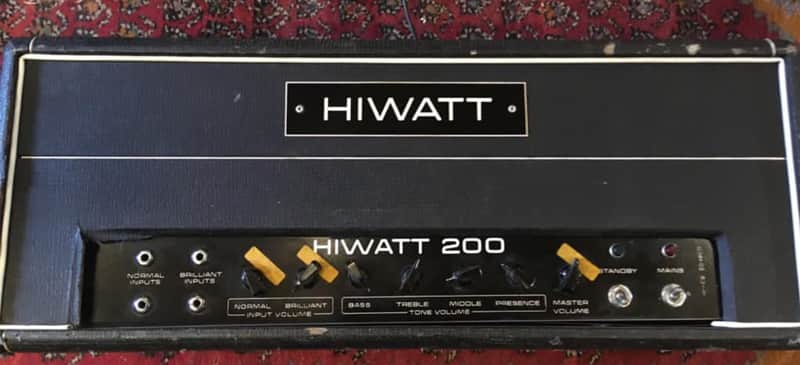 Hiwatt  The Faces , Original , Ronnie Lane , Ron Wood , Rod Stewart  1970  Black image 1