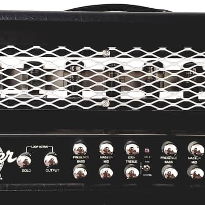 Mesa Boogie Triple Rectifier 3 Channel 150W Solo Head 2003-2004 - Black with Custom Glow Grill image 2