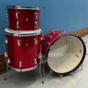 Ludwig No. 980 Super Classic Outfit 9x13 / 16x16 / 14x22" Drum Set with Keystone Badges 1960 - 1968 - Red Sparkle