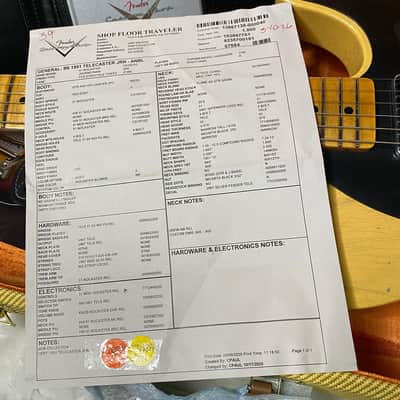 NEW! Fender Custom Shop 1951 Telecaster Journeyman Relic - Aged NoCaster Blonde - 7.2lbs - Authorized Dealer - G07112 image 17