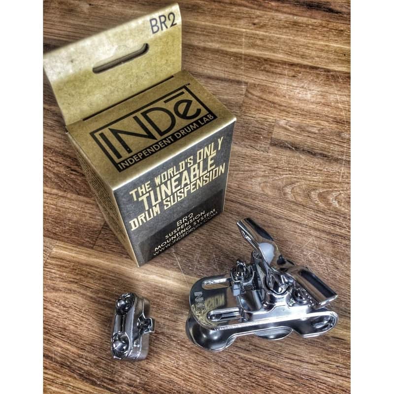INDe Drum Labs BR2 Tom Suspension Mount Bracket Chrome image 1