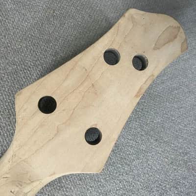 Black Tagima 4 String Bass Maple Neck, Rosewood Fingerboard image 3