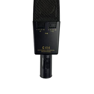 AKG C414 XLII Large Diaphragm Multipattern Condenser Microphone 2010s - Black image 2