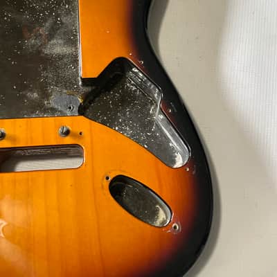 1996 USA Fender American Stratocaster 3TS 3 Tone Sunburst Guitar Body 2 Post Tremolo Ready image 6