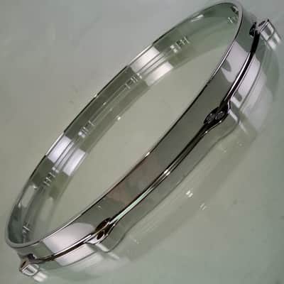 Gretsch 14" Die-Cast 10-Lug Snare Drum Resonant Rim/Hoop Vintage Chrome#4158 70s image 4
