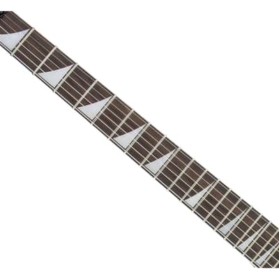 Used Jackson JS Series Warrior JS32 - Black w/ White Bevels w/ Amaranth FB image 3