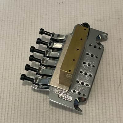 2000's Schaller Made in Germany Chrome Original Floyd Rose Tremolo Bridge & Arm Set, Brass Block image 12