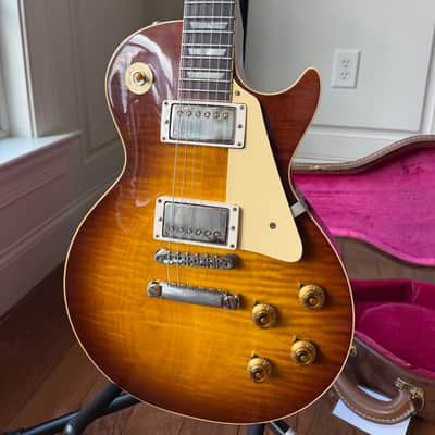 2026 Gibson Custom Shop Les Paul Standard ‘59 Reissue R9 VOS - Iced Tea Burst image 3