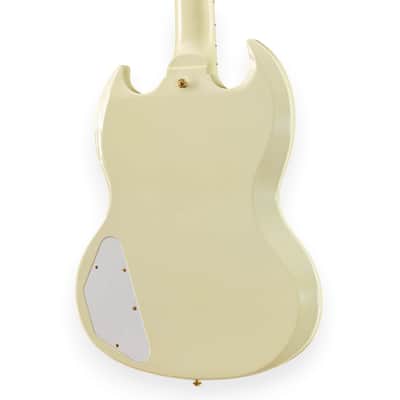 Gibson Custom 1963 Les Paul SG Custom Reissue 3-Pickup w/ Maestro Vibrola VOS Classic White image 6