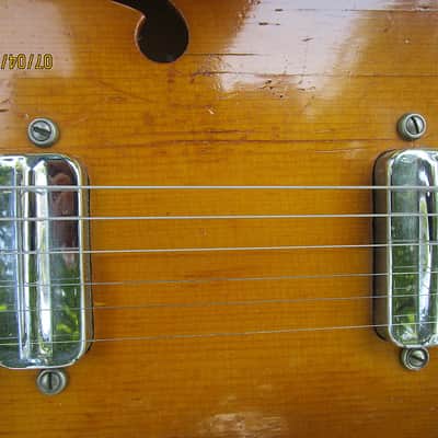 Kay 2 Pickup Cutaway Guitar, Late 1950's Sunburst, 15 1/4" Body, Klusons image 4