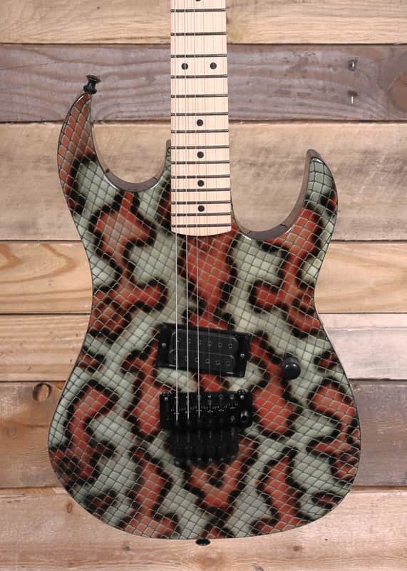 BC Rich Gunslinger Snakeskin Custom Electric Guitar w/ Floyd Rose & Case image 1