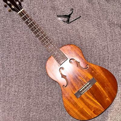 Handmade Bruce Wei BW-LUG19 Bass Ukulele / Baritone Uke Koa Solid Wood Artisan UG19 w Case Upgraded image 12
