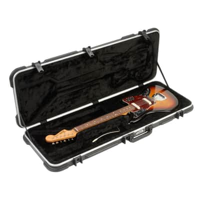 SKB Cases Molded Hardshell Case with Plush Foam Interior, TSA Latch, and Over-Molded Handle for Fender Jaguar or Fender Jazzmaster Guitar image 6