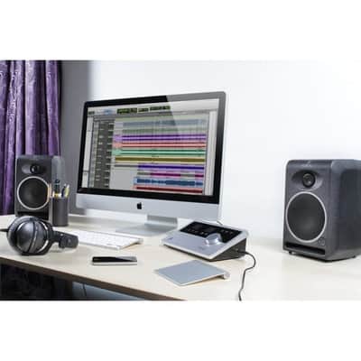 Apogee Quartet 4X8 USB Audio Interface for iPad & Mac + (2) Microphones Stand + Audio-Technica ATH-M30x Monitor Headphones (Black) + sE Electronics sE2200 Studio Condenser Cardioid Microphone with Isolation Pack + Microphone stand and Cable. image 8