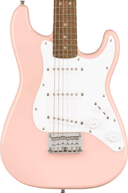 Fender Squier Mini Stratocaster Electric Guitar - Shell Pink image 1