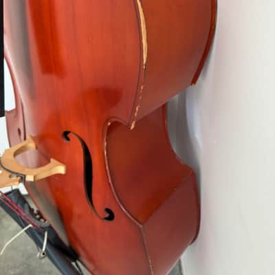 Upright acoustic bass 3/4" scale w/ pickup and French bow. image 6