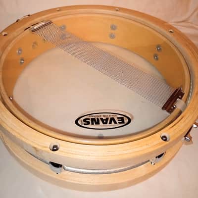 TAMA PICCOLO SNARE DRUM (see video)13" 8L 80's - NATURAL LACQUER-FREE SHIP TO C-USA! image 9