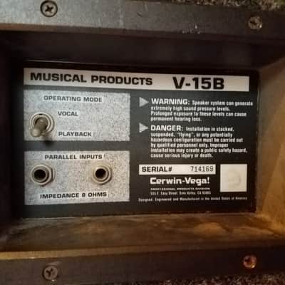 Cerwin-Vega 15 Inch 3 Way Speakers image 3