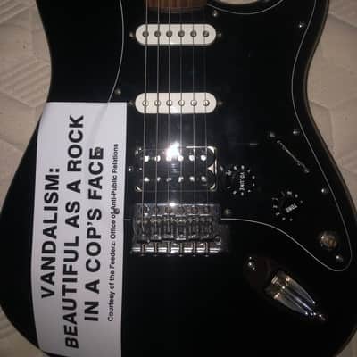 2007 Made in Mexico Fender Stratocaster (Kurt Cobain “Vandalism Strat” Copy) image 2