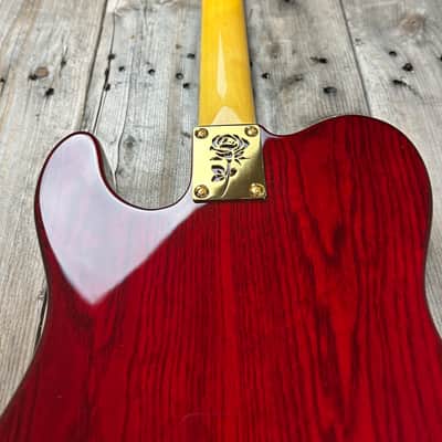 Icon Plates Rose Neck Plate For Bolt On Neck Guitar or Bass - Gold Finish image 2