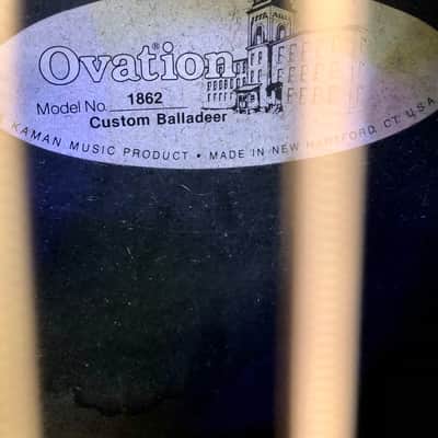 Ovation Custom Balladeer 1862, Made In USA, 1992 - Pre Owned image 4