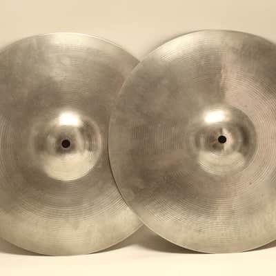 Ludwig Paiste 14" Hi-Hat Cymbals, Medium Weight, No Nicks, No Cracks, No Dents, No Waves, No Flea Bites or Chips - 1960s-70s / INSPECTED & TESTED image 7