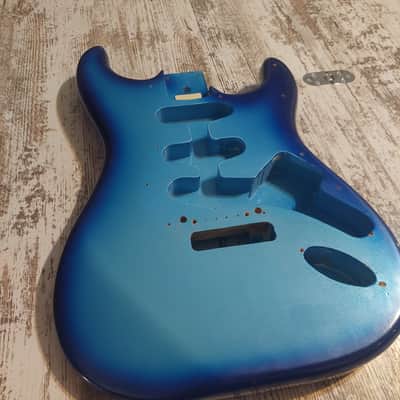 Custom Blueburst Stratocaster Body Husk Project Alder image 2