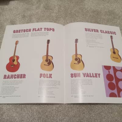 Vintage 1968 Gretsch Guitar, Bass, Amplifier Catalog! Rare, Original Case Candy, Paperwork! image 11