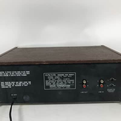 Vintage Craig 5000 Model 5201 Stereo Cassette Tape Deck image 7