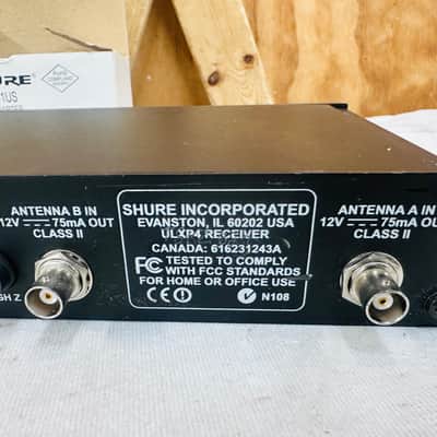 Shure ULXP4 J1 554-590 Mhz Wireless Microphone Receiver W/Shure Power Supply image 6