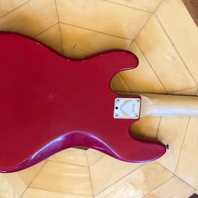 VINTAGE Dean Jammer III Red Bass Guitar, 1980s, Made In Korea, 34" Scale, 2 Pu's image 11