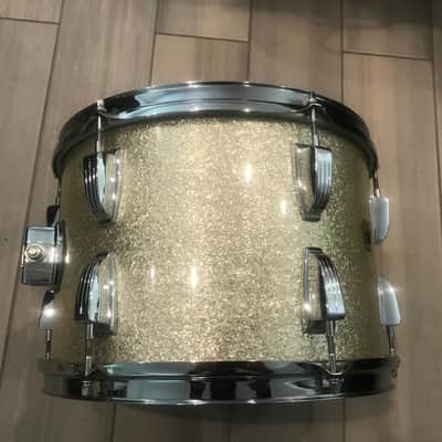 Ludwig 13" Silver Sparkle 3 Ply Maple tom drum 1960's image 4
