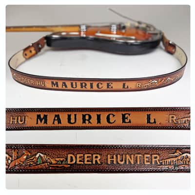 Loft Relics "Maurice the Hunter" guitar strap (Souldier) one-of-a-kind made at the Wilco Loft image 1