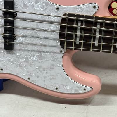 G&L JB-5 jb5 5-string Bass with Case 2021 - Shell Pink image 6