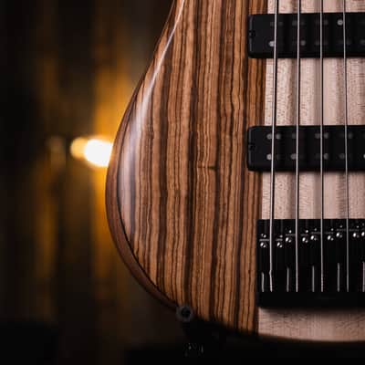 Fodera Monarch 5 Elite 38th Anniversary Zebrawood 2022 image 8